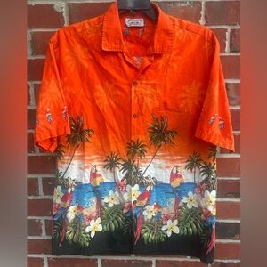 Vintage Pacific Legend Apparel Hawaii USA Short Sleeve Button Up XL Shirt M1
